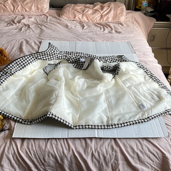 ⏳♻️🆕 New Charter Club Houndstooth Print Puffer Vest Jacket size Large - Picture 9 of 17